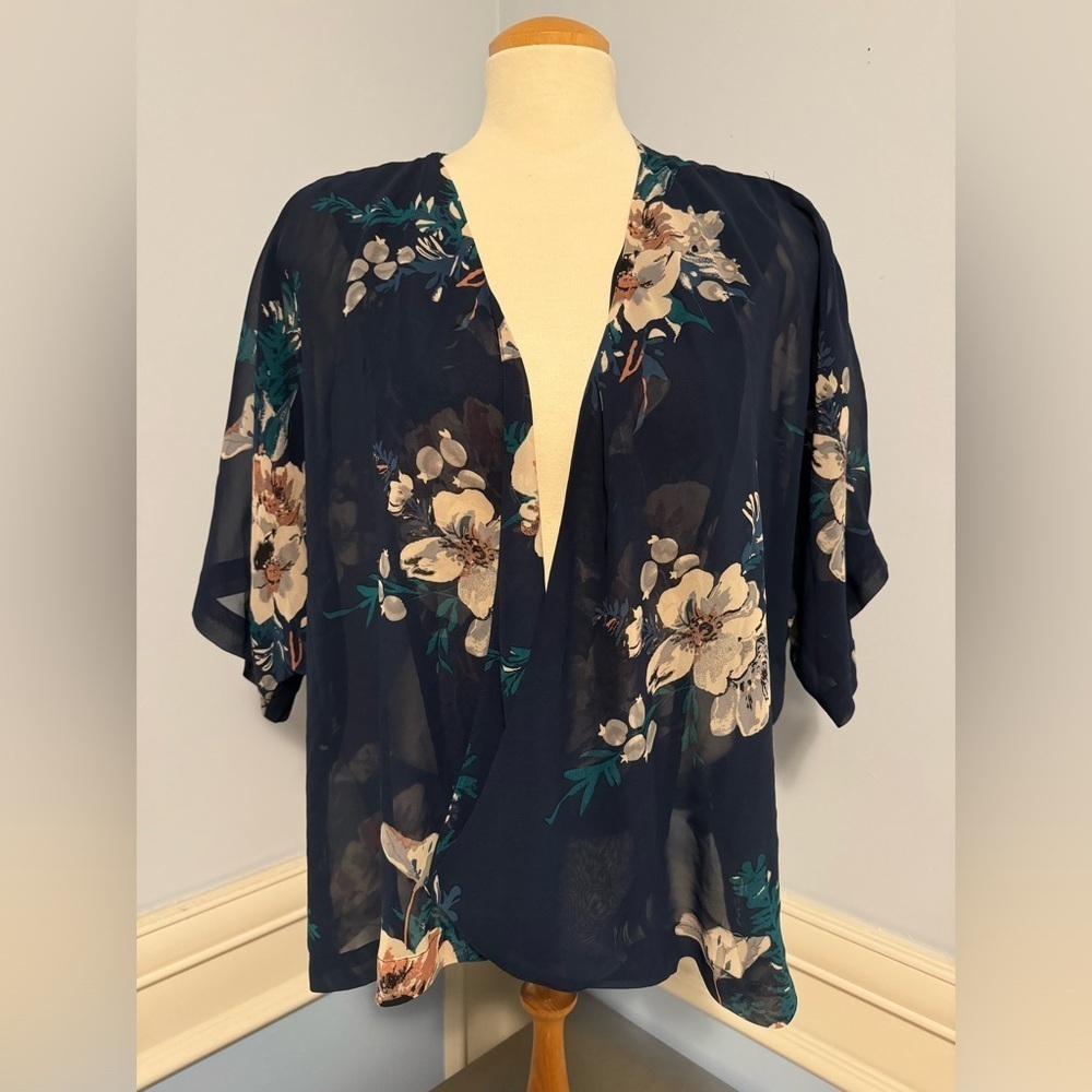 Floral swing boho open duster